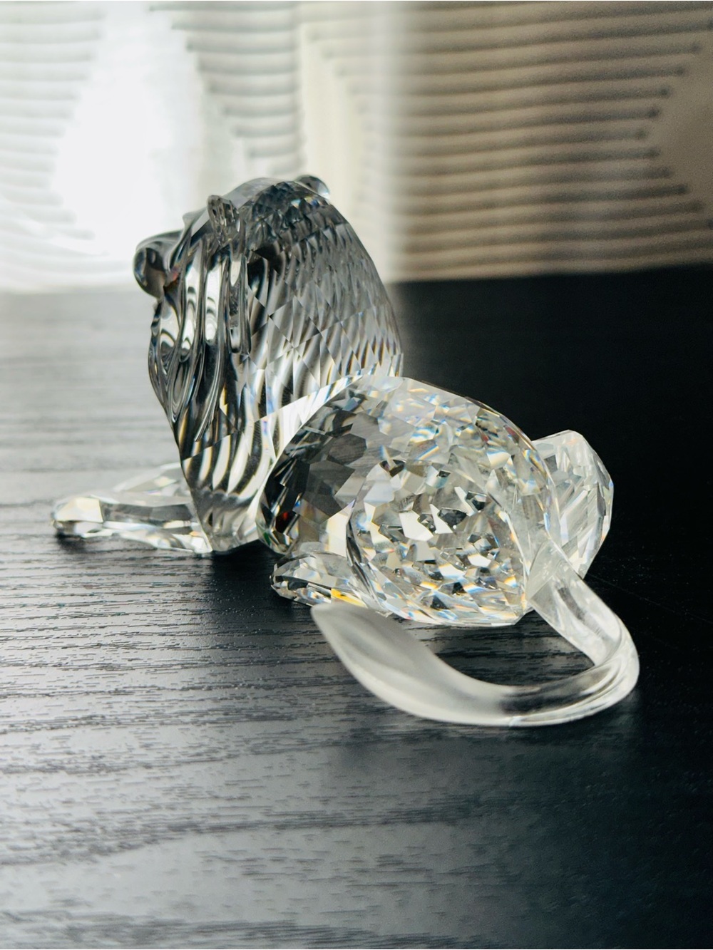 Swarovski Clear Crystal Lion Figurine - Picture 11 of 15
